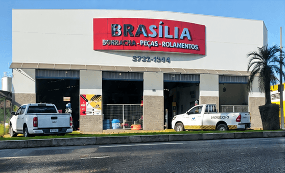 Fachada da loja em Avaré